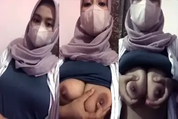 Hijaber Tobrut Pamer Susu Nyaris Kelihatan poster